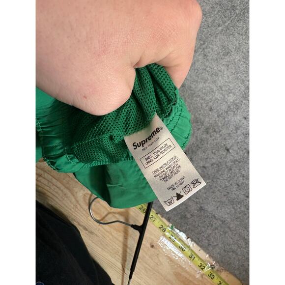 Supreme Warm Up Track Pants Men S Green Joggers Windbreaker Skate Streetwear Y2K - Picture 8 of 9